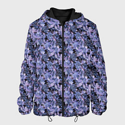 Мужская куртка Сине-фиолетовый цветочный узор