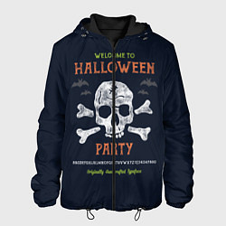 Куртка с капюшоном мужская Halloween Party, цвет: 3D-черный