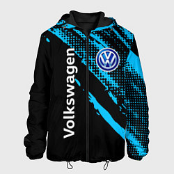 Куртка с капюшоном мужская Volkswagen Фольксваген, цвет: 3D-черный
