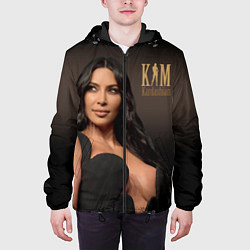 Куртка с капюшоном мужская Ким Кардашьян, цвет: 3D-черный — фото 2