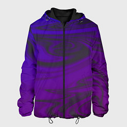 Куртка с капюшоном мужская Голография, цвет: 3D-черный