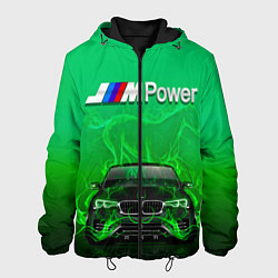 Куртка с капюшоном мужская BMW GREEN STYLE, цвет: 3D-черный
