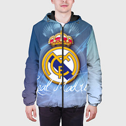 Куртка с капюшоном мужская FC РЕАЛ МАДРИД, цвет: 3D-черный — фото 2