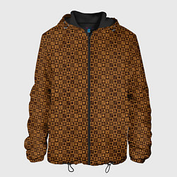 Куртка с капюшоном мужская Brown & Gold, цвет: 3D-черный