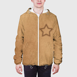 Куртка с капюшоном мужская Звезда Игра в кальмара, цвет: 3D-белый — фото 2