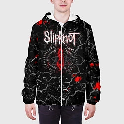 Куртка с капюшоном мужская Slipknot Rock Слипкнот Музыка Рок Гранж, цвет: 3D-белый — фото 2