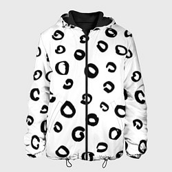 Куртка с капюшоном мужская Леопардовый окрас, цвет: 3D-черный
