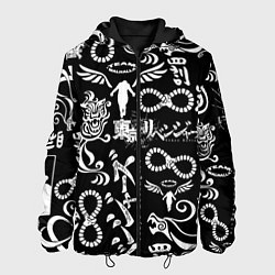 Куртка с капюшоном мужская ТОКИЙСКИЕ МСТИТЕЛИ ЛОГОБОМБИНГ TOKYO REVENGERS LOG, цвет: 3D-черный