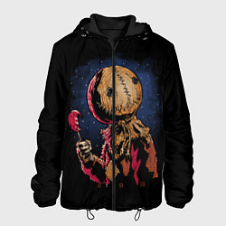 Куртка с капюшоном мужская Живое Чучело Halloween, цвет: 3D-черный