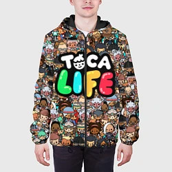 Куртка с капюшоном мужская Toca Life, цвет: 3D-черный — фото 2