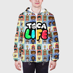Куртка с капюшоном мужская Toca Life, цвет: 3D-белый — фото 2