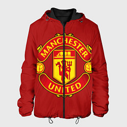 Куртка с капюшоном мужская Manchester United F C, цвет: 3D-черный