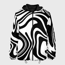Мужская куртка Черно-белые полосы Black and white stripes