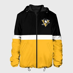 Куртка с капюшоном мужская Питтсбург Пингвинз НХЛ, цвет: 3D-черный