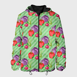 Куртка с капюшоном мужская Vegan Огород, цвет: 3D-черный