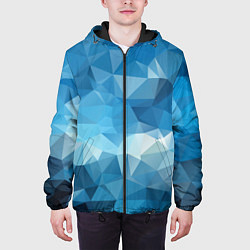 Куртка с капюшоном мужская Цифровое небо, цвет: 3D-черный — фото 2
