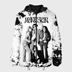 Куртка с капюшоном мужская Maneskin Монэскин, рок - группа, цвет: 3D-черный