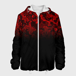 Куртка с капюшоном мужская BLACK RED CAMO RED MILLITARY, цвет: 3D-белый