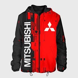 Куртка с капюшоном мужская MITSUBISHI МИЦУБИСИ МИТСУБИСИ МИЦУБИШИ CYBER, цвет: 3D-черный