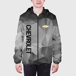 Куртка с капюшоном мужская Chevrolet Geometry, цвет: 3D-черный — фото 2