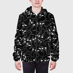 Куртка с капюшоном мужская KIZARU HAUNTED FAMILY ПАТТЕРН, цвет: 3D-черный — фото 2