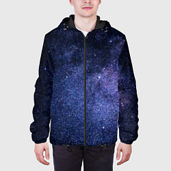 Куртка с капюшоном мужская Night sky, цвет: 3D-черный — фото 2