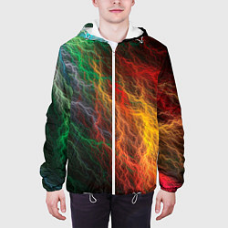 Куртка с капюшоном мужская Цветной разряд, цвет: 3D-белый — фото 2