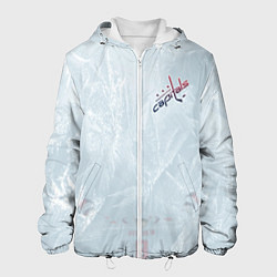 Куртка с капюшоном мужская Washington Capitals Grey Ice theme, цвет: 3D-белый