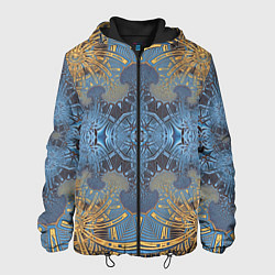 Мужская куртка Коллекция Фрактальная мозаика Желто-синий 292-6-n1