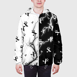 Куртка с капюшоном мужская ПОЙМЕТ ТОЛЬКО РУССКИЙ - Молния, цвет: 3D-белый — фото 2