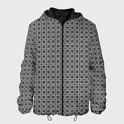 Куртка с капюшоном мужская Коллекция Journey Клетка 119-9-7 Дополнение к Снеж, цвет: 3D-черный