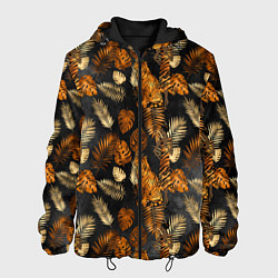 Мужская куртка Тигры и листья Тропики