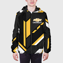 Куртка с капюшоном мужская CHEVROLET GEOMETRY LINES SPORT, цвет: 3D-черный — фото 2