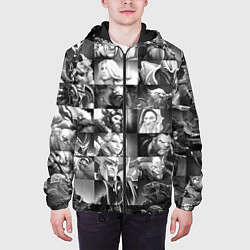 Куртка с капюшоном мужская DOTA 2 ГЕРОИ ЧЁРНО БЕЛЫЙ ДОТА 2, цвет: 3D-черный — фото 2