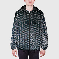 Куртка с капюшоном мужская Стальной Снег, цвет: 3D-черный — фото 2