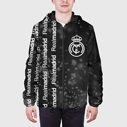 Куртка с капюшоном мужская РЕАЛ МАДРИД Частицы, цвет: 3D-черный — фото 2