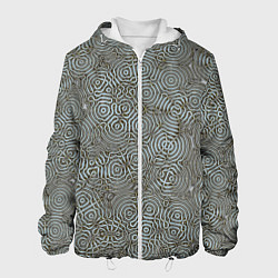 Куртка с капюшоном мужская Коллекция Journey Лабиринт 575-1, цвет: 3D-белый