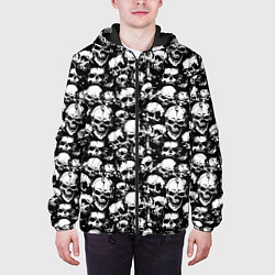 Куртка с капюшоном мужская Screaming skulls, цвет: 3D-черный — фото 2