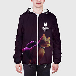 Куртка с капюшоном мужская Stray: Wandering Cat, цвет: 3D-белый — фото 2
