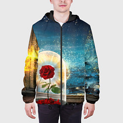 Куртка с капюшоном мужская Роза в Колбе, цвет: 3D-черный — фото 2