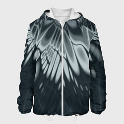 Куртка с капюшоном мужская Серый - коллекция Лучи - Хуф и Ся, цвет: 3D-белый