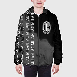 Куртка с капюшоном мужская МИЛАН - Пламя, цвет: 3D-черный — фото 2