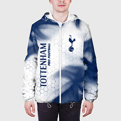 Куртка с капюшоном мужская TOTTENHAM HOTSPUR Pro Football - Пламя, цвет: 3D-белый — фото 2