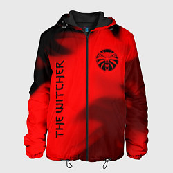 Куртка с капюшоном мужская ВЕДЬМАК 3 - Огонь, цвет: 3D-черный