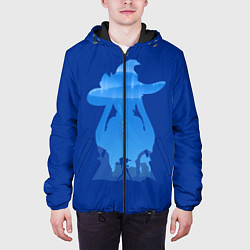 Куртка с капюшоном мужская Астролог Мона, цвет: 3D-черный — фото 2