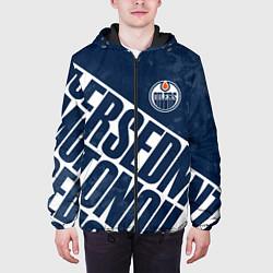 Куртка с капюшоном мужская Edmonton Oilers , Эдмонтон Ойлерз, цвет: 3D-черный — фото 2