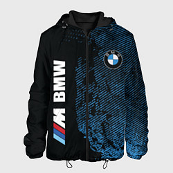 Куртка с капюшоном мужская BMW M Series Синий Гранж, цвет: 3D-черный