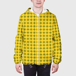 Куртка с капюшоном мужская Теннисные Мячи, цвет: 3D-белый — фото 2