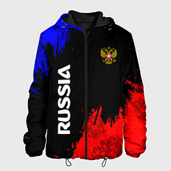 Куртка с капюшоном мужская Russia Патриот, цвет: 3D-черный