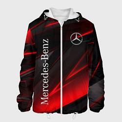 Куртка с капюшоном мужская Mercedes-Benz Геометрия, цвет: 3D-белый